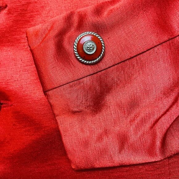 Vintage LC Live Collection Blazer Jacket Mens 3X Red Formal Italy Clubwear - Picture 7 of 12